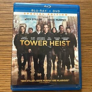 Tower Heist. 2 disc set. Blu-ray and DVD.